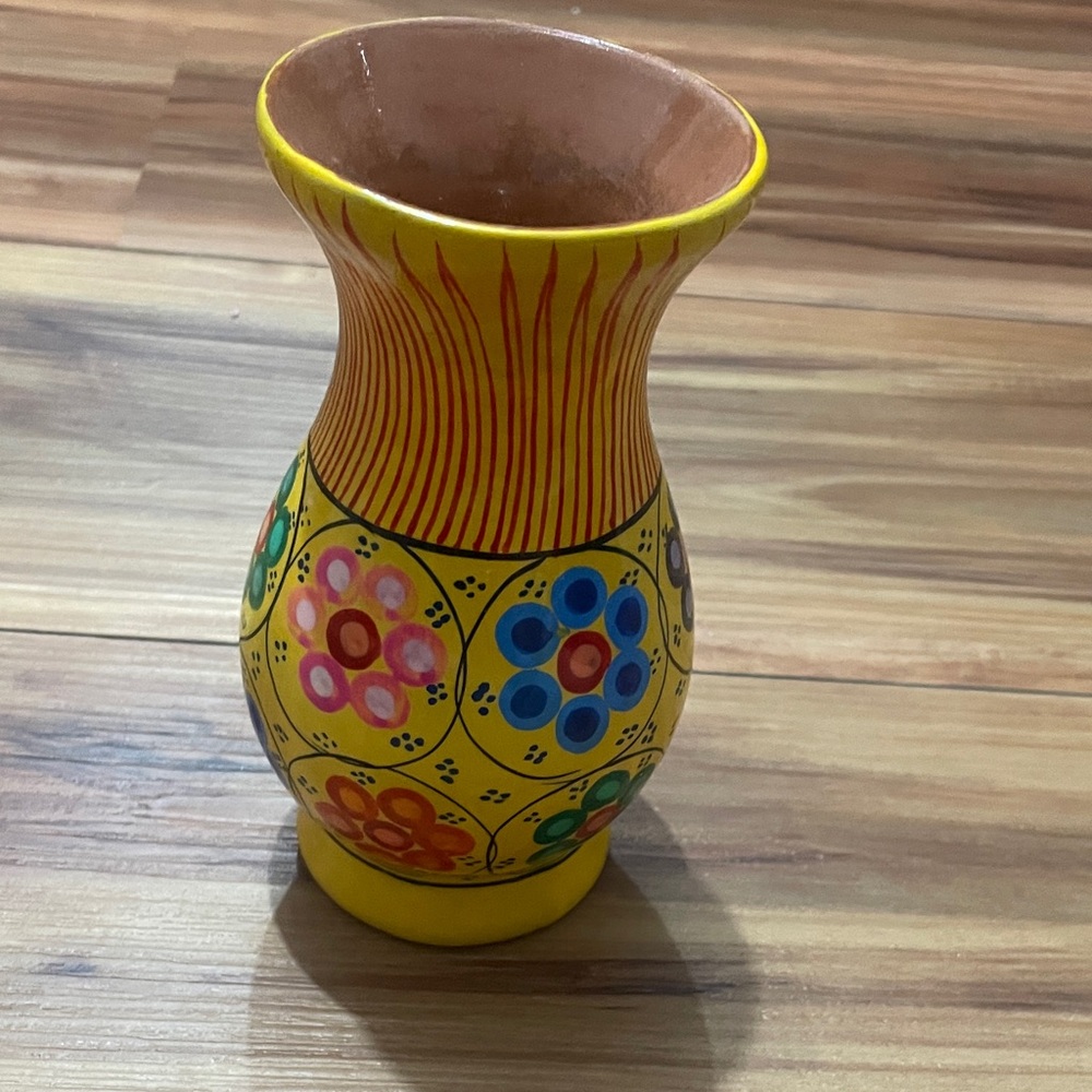 Disney Yellow Floral Ceramic Vase